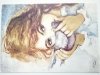 DZIEWCZYNKA Z GOŁĘBIEM MAL. D. MUSZYŃSKA-ZAMORSKA