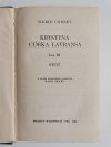 KRYSTYNA CÓRKA LAVRANSA TOM III - Sigrid Undset 1966