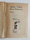 PIOTR PIERWSZY KSIĘGA I - Aleksy Tołstoj 1974