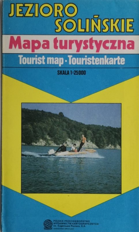 JEZIORO SOLIŃSKIE MAPA 1:25 000 1992