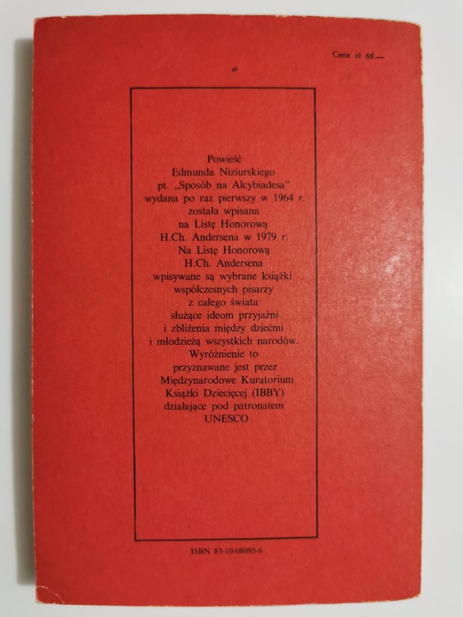 Tekst Książki Sposób Na Alcybiadesa SPOSÓB NA ALCYBIADESA - Edmund Niziurski 1982 - Literatura młodzieżowa