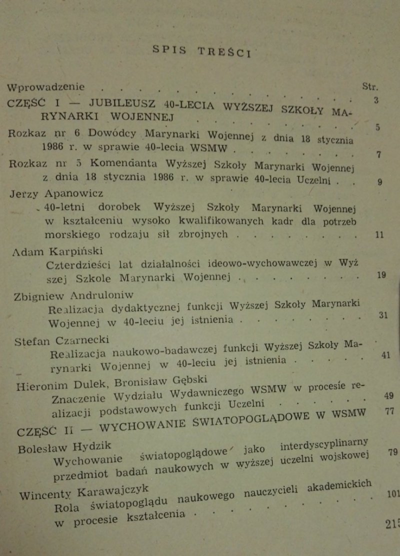 WYBRANE ZAGADNIENIA DYDAKTYKI WOJSKOWEJ 1986