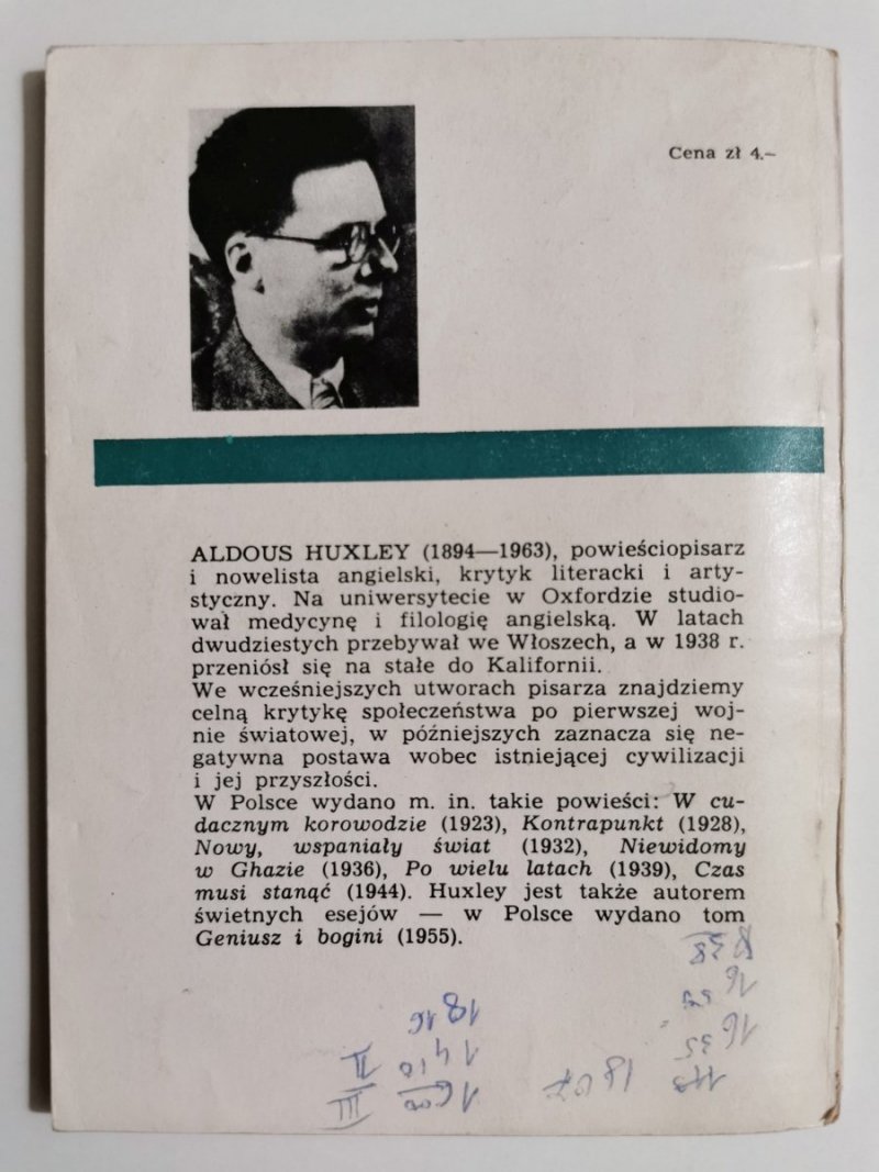UŚMIECH GIOCONDY - Aldous Huxley 1967