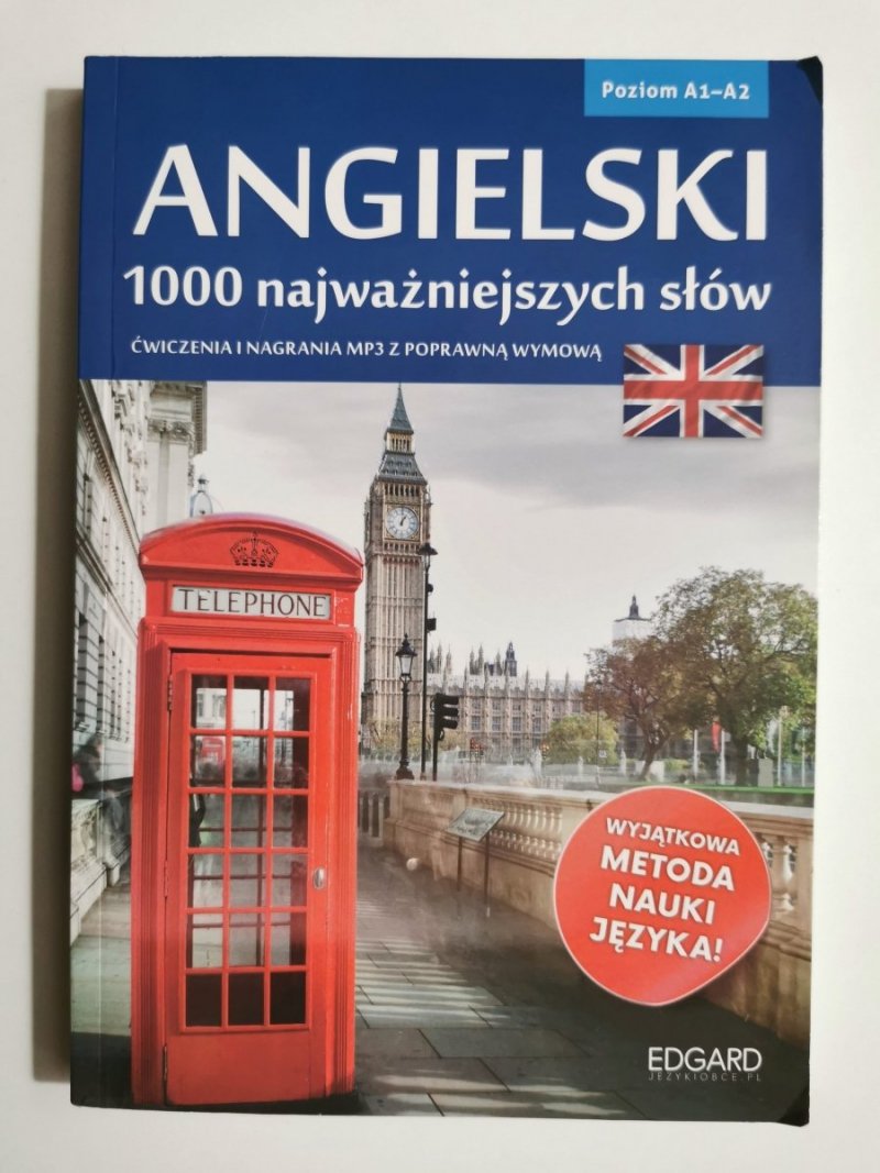 ANGIELSKI 1000 NAJWAŻNIEJSZYCH SŁÓW POZIOM A1-A2 EDGARD 