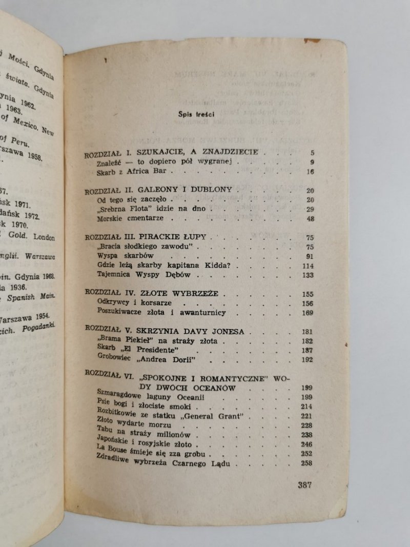 SKARBY NA DNIE MÓRZ - Aleksander Grobicki 1974
