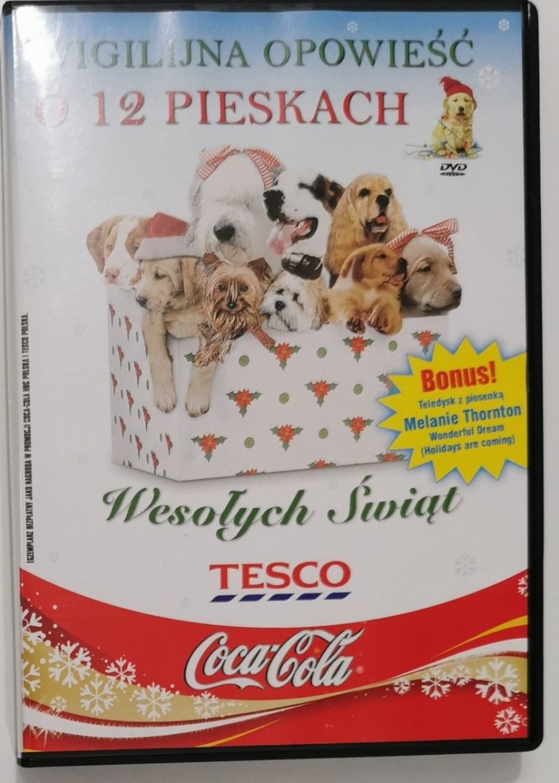 WIGILIJNA OPOWIEŚĆ O 12 PIESKACH. BAJKA DVD
