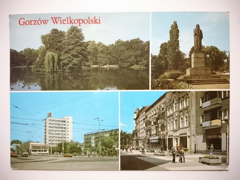 GORZÓW WIELKOPOLSKI. CZTERY UJĘCIA FOT. HULEJ I INNI