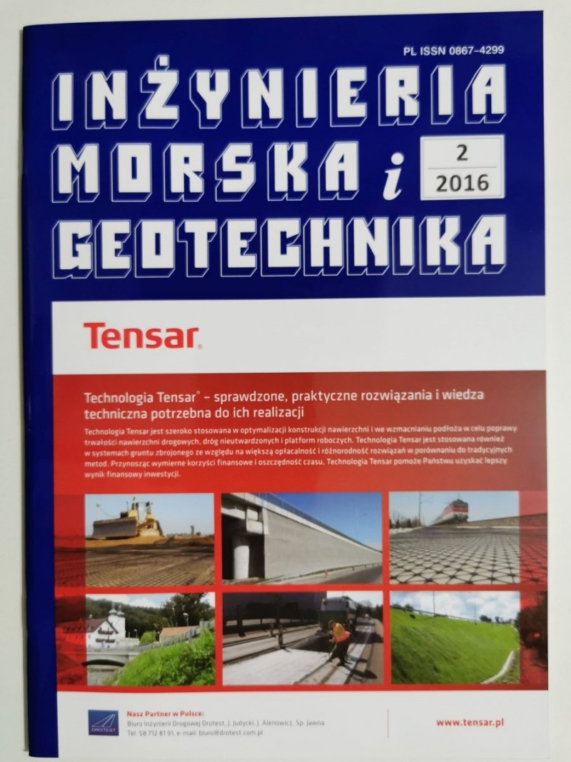 INŻYNIERIA MORSKA I GEOTECHNIKA NR 2/2016