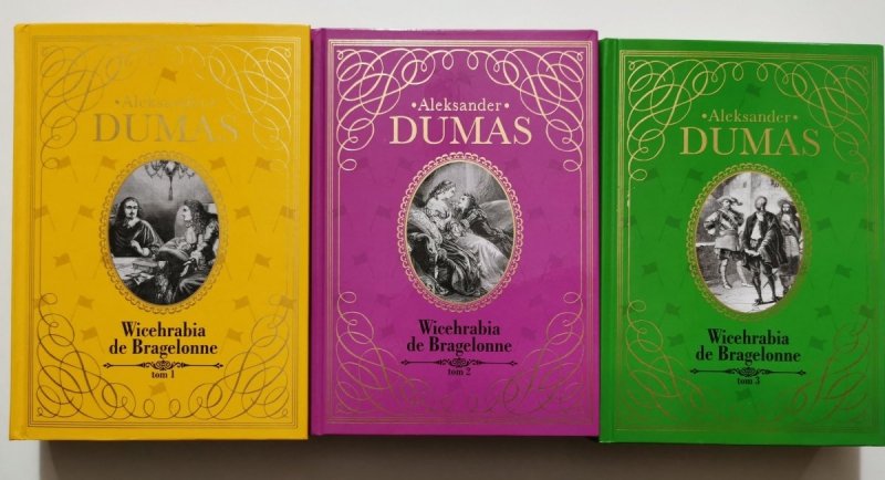 WICEHRABIA DE BRAGELONNE tomy od 1 do 3 - Aleksander Dumas 