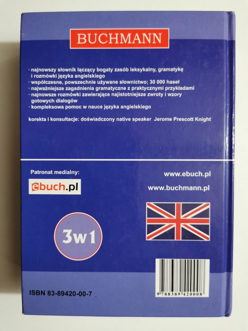 SŁOWNIK ANGIELSKO-POLSKI POLSKO-ANGIELSKI 3W1 