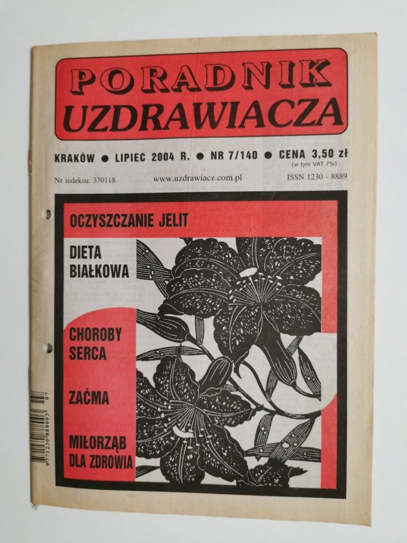 PORADNIK UZDRAWIACZA NR 7/140 LIPIEC 2004 r.