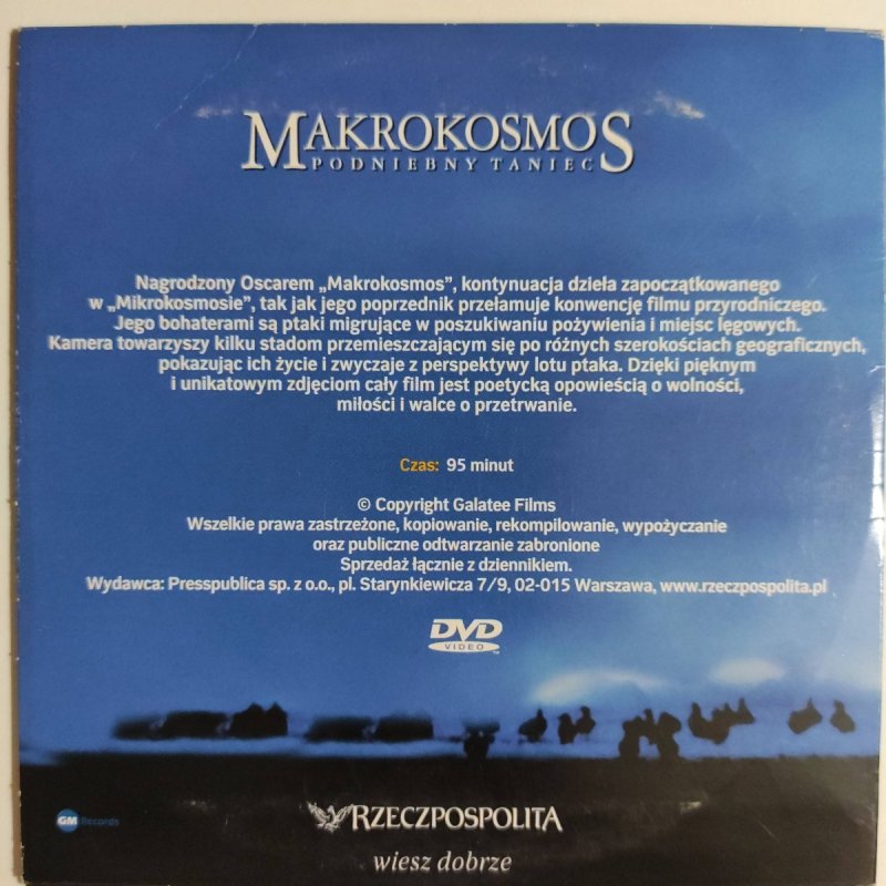 DVD. MAKROKOSMOS – PODNIEBNY TANIEC