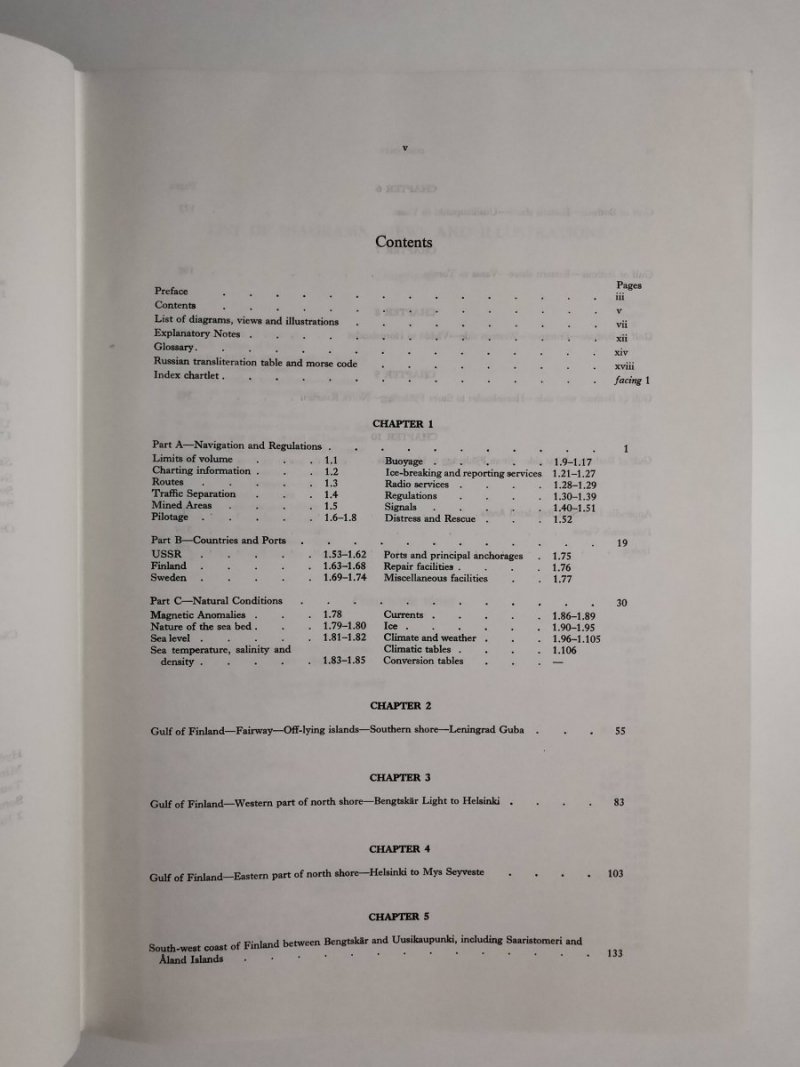 BALTIC PILOT VOLUME III GULF OF FINLAND 1976