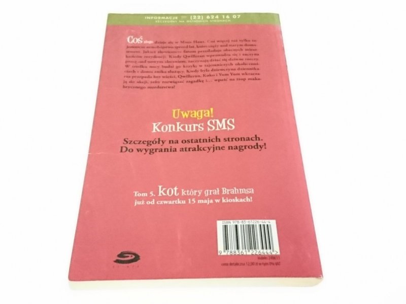 KOT, KTÓRY NIE POLUBIŁ CZERWIENI - L J Braun 1966
