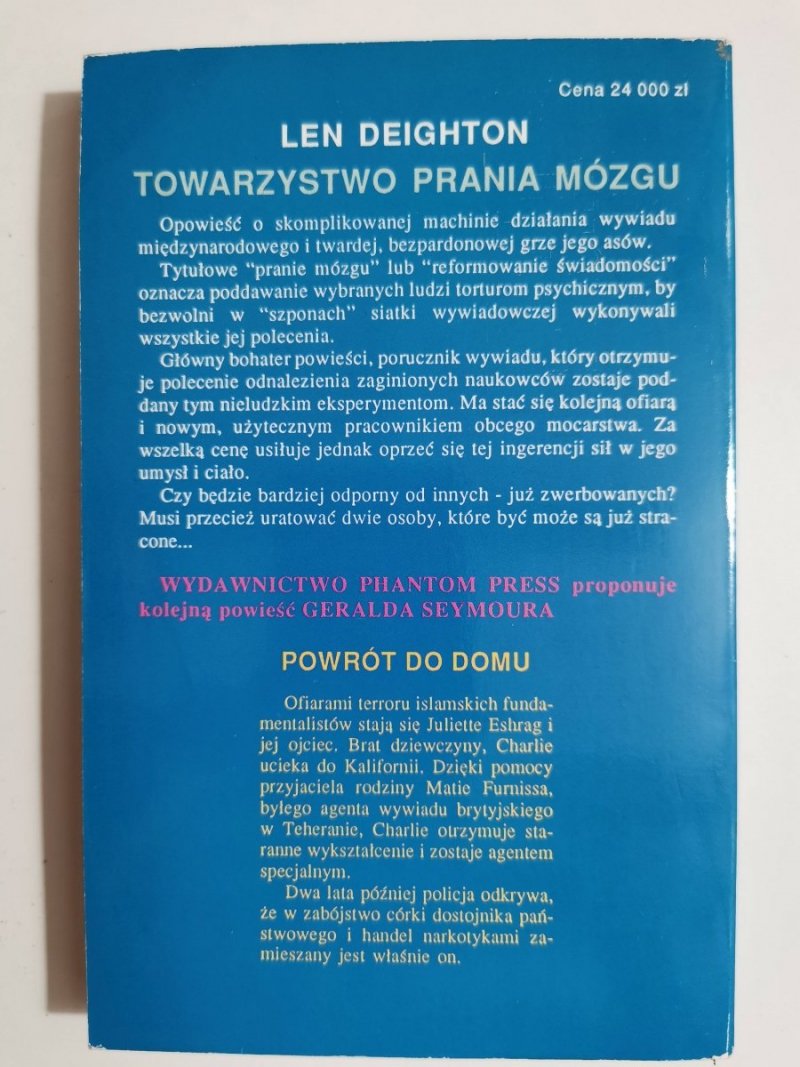 TOWARZYSTWO PRANIA MÓZGU - Len Deighton 1992