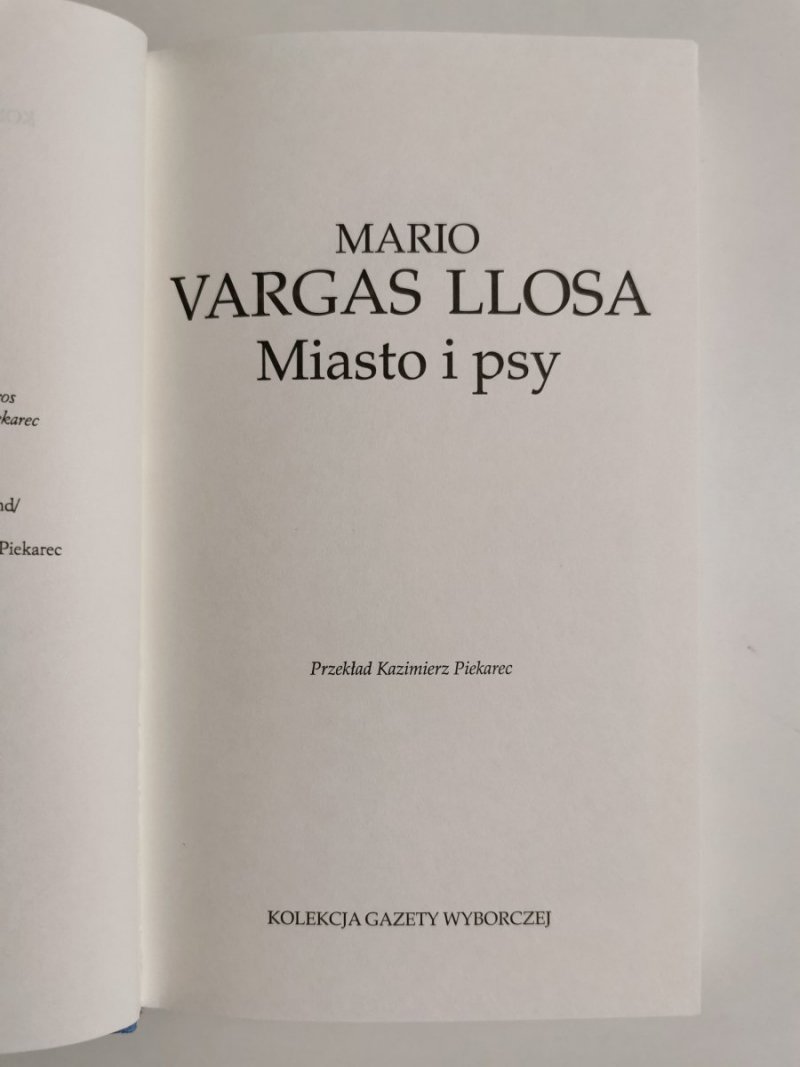MIASTO I PSY - Mario Vargas Llosa 