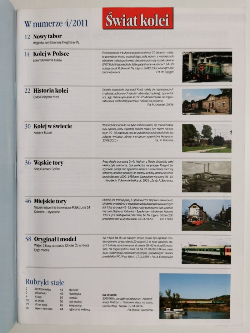 Miesięcznik. Świat kolei 04/2011