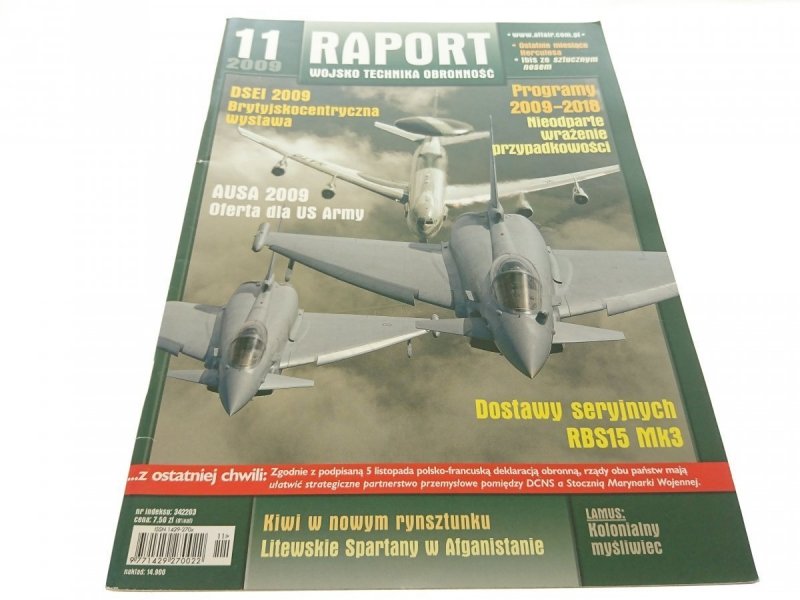 RAPORT. WOJSKO TECHNIKA OBRONNOŚĆ 11 2009