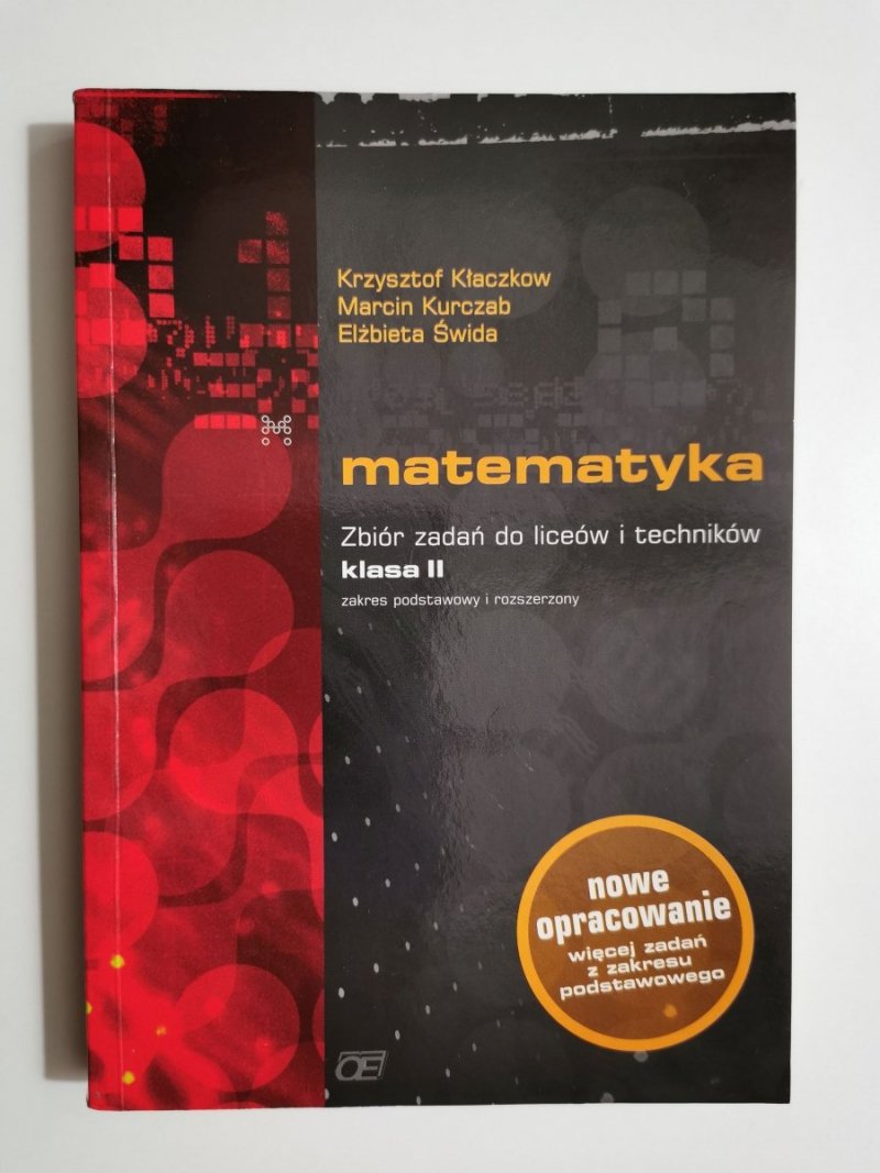 MATEMATYKA. ZBIÓR ZADAŃ KASA II - Krzysztof Kłaczkow 