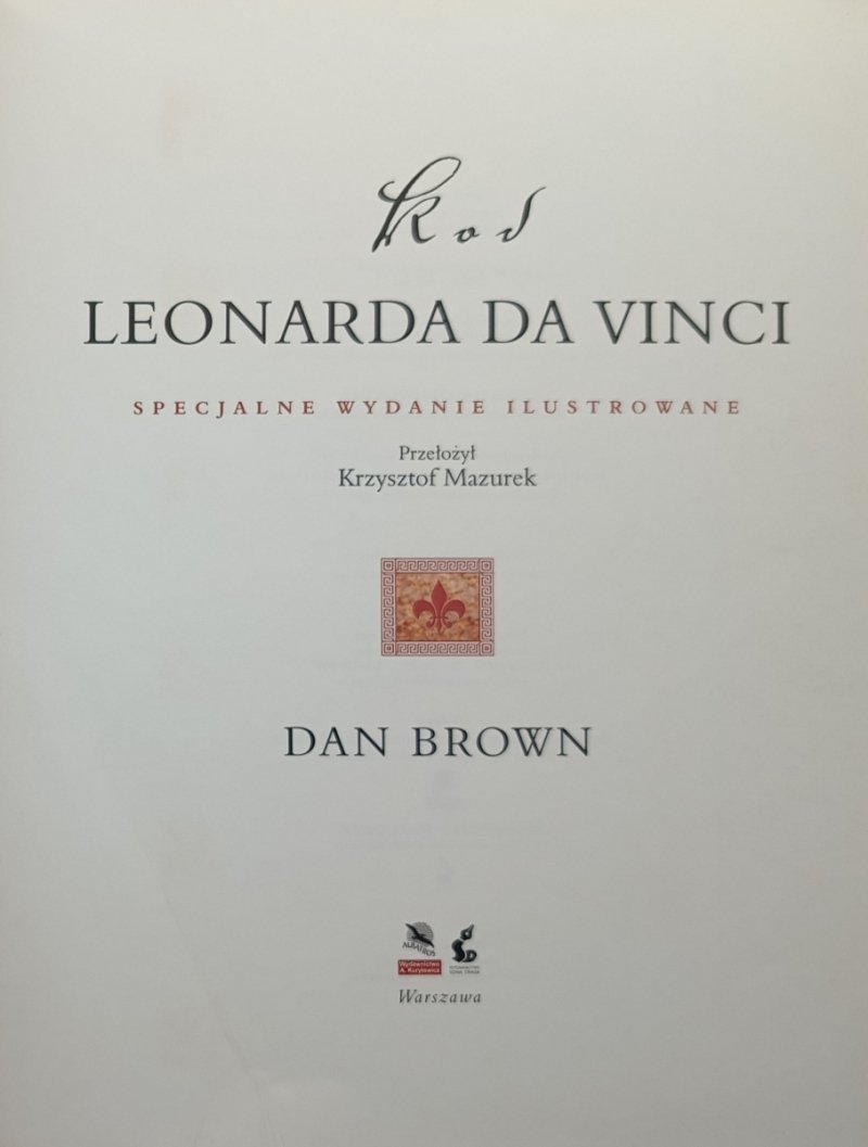 KOD LEONARDA DA VINCI - Dan Brown