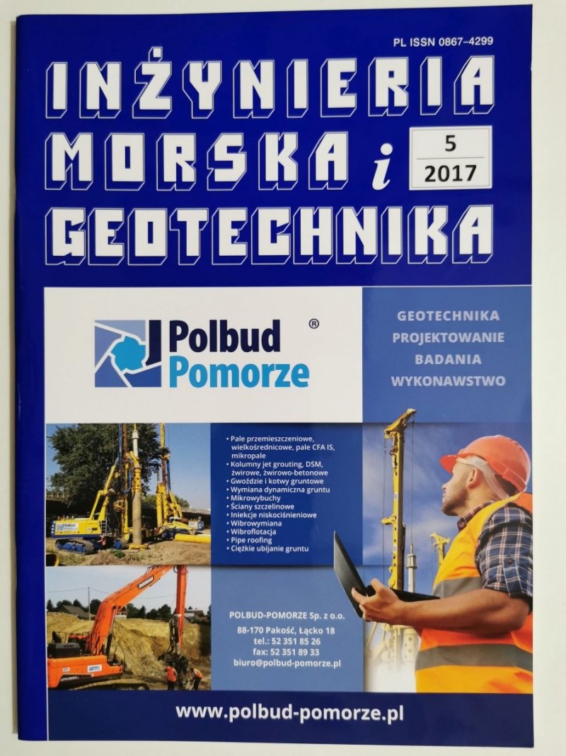 INŻYNIERIA MORSKA I GEOTECHNIKA NR 5/2017