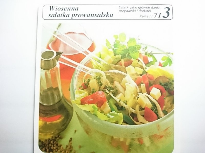 KARTA KULINARNA NR 71 WIOSENNA SAŁATKA PROWANSALSKA