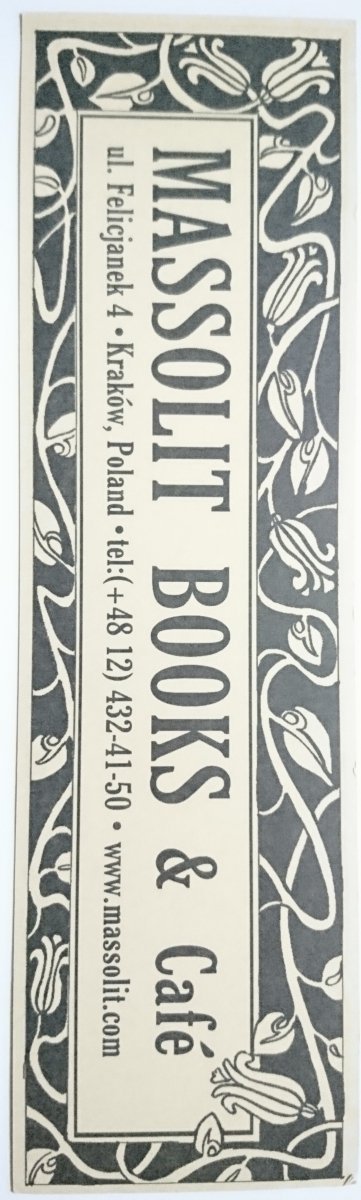 ZAKŁADKA. MASSOLIT BOOKS AND CAFE