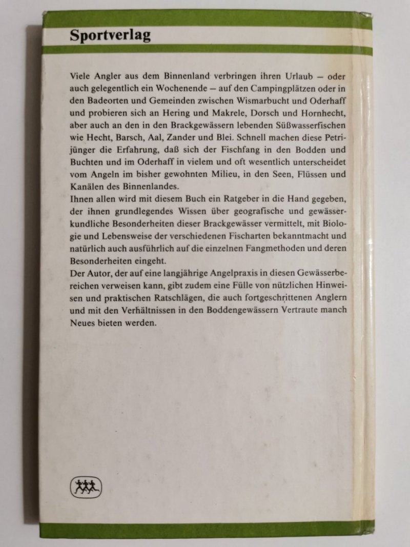 WIR ANGELN IN BODDEN UND HAFFEN - Ulrich Basan 1985
