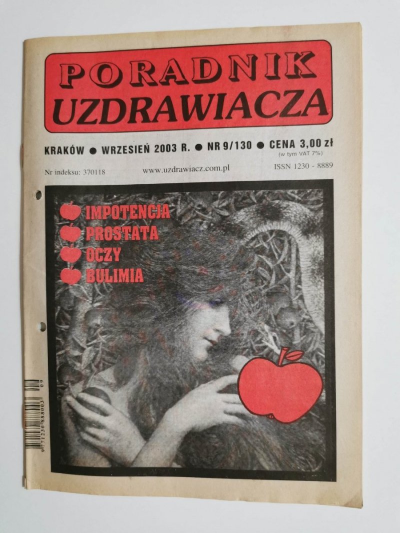 PORADNIK UZDRAWIACZA NR 9/130 WRZESIEŃ 2003 r.