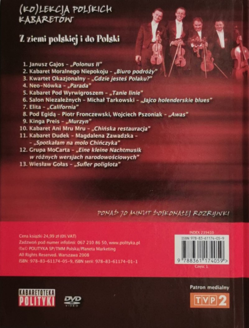 CD. KOLEKCJA POLSKICH KABARETÓW Z ZIEMI POLSKIEJ I DO POLSKI