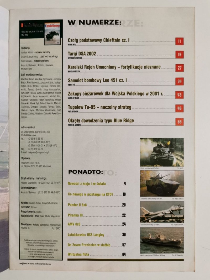 NOWA TECHNIKA WOJSKOWA MAJ 2002 NR 5/2002