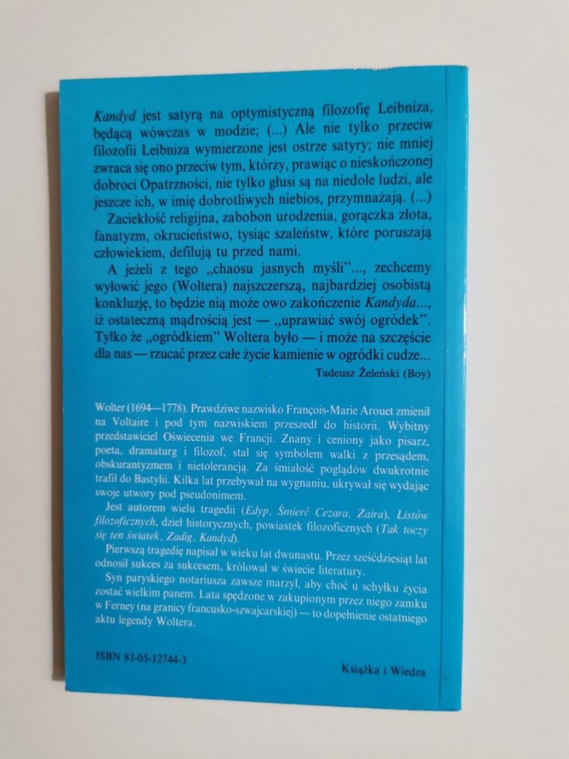 KANDYD CZYLI OPTYMIZM – WOLTER 1995
