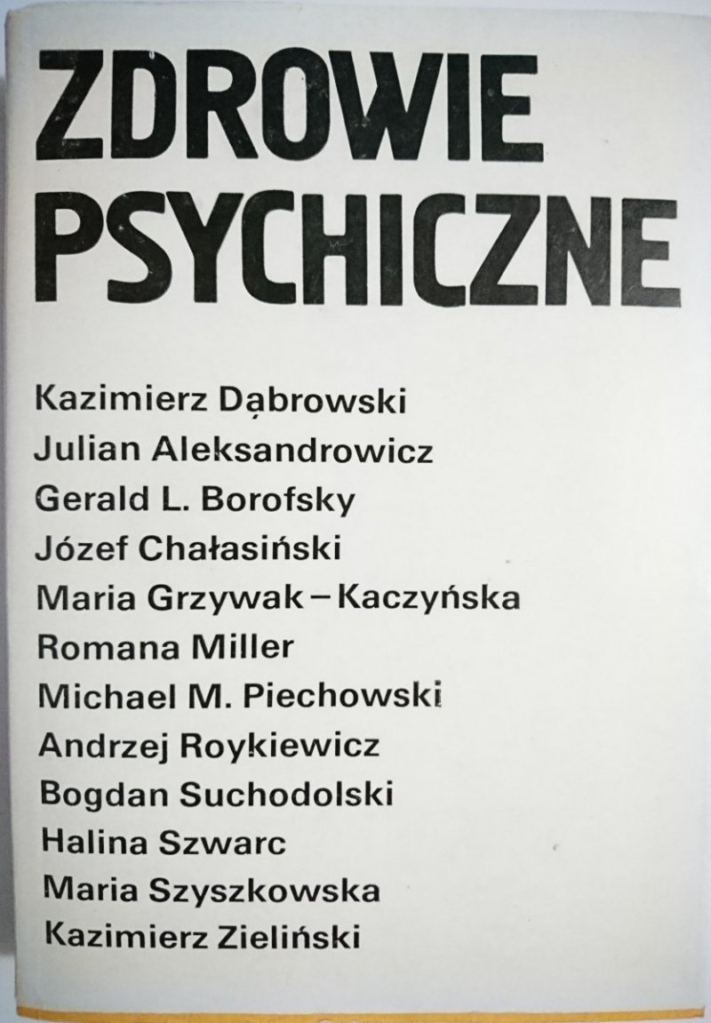 ZDROWIE PSYCHICZNE - Red. Dąbrowski 1979