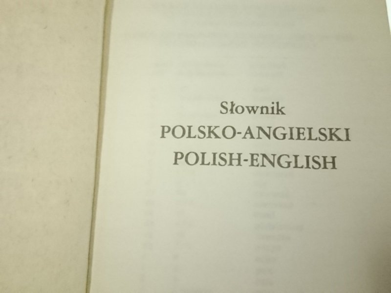 SŁOWNIK KIESZONKOWY. ANG-POL POL-ANG TOM I i II
