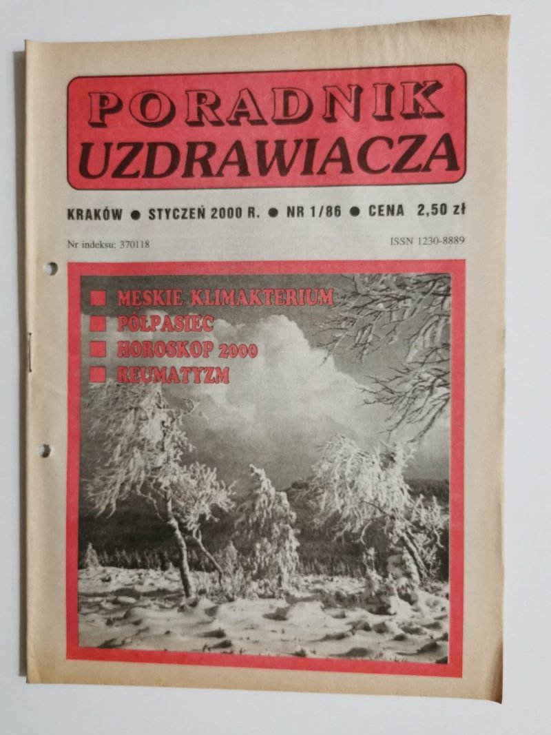 PORADNIK UZDRAWIACZA NR 1/86 STYCZEŃ 2000 r.
