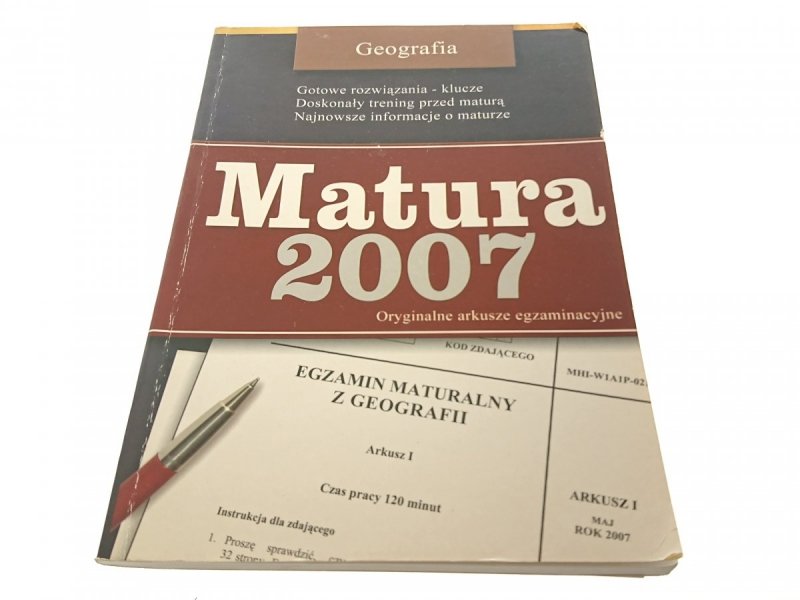 GEOGRAFIA. MATURA 2007