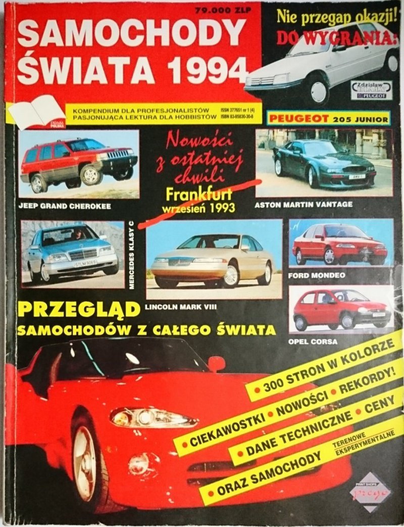 SAMOCHODY ŚWIATA 1994