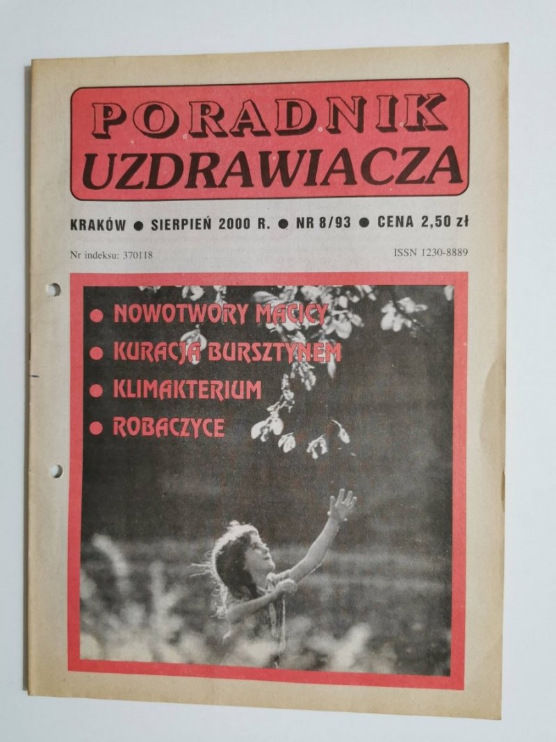 PORADNIK UZDRAWIACZA NR 8/93 SIERPIEŃ 2000 r.