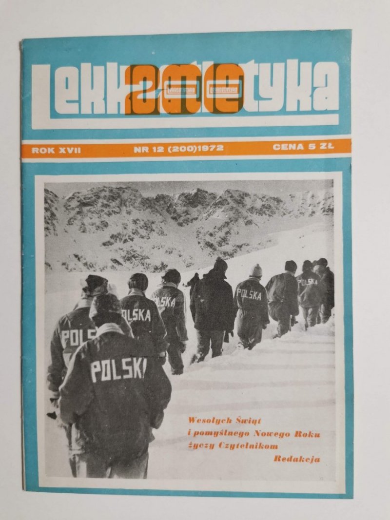 LEKKOATLETYKA ROK XVII NR 12 (200) 1972