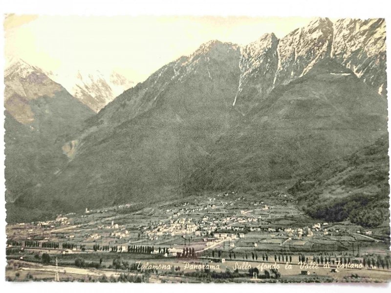 TALAMONA. PANORAMA SULLA SFONDO LA VALLE DI TARTANO