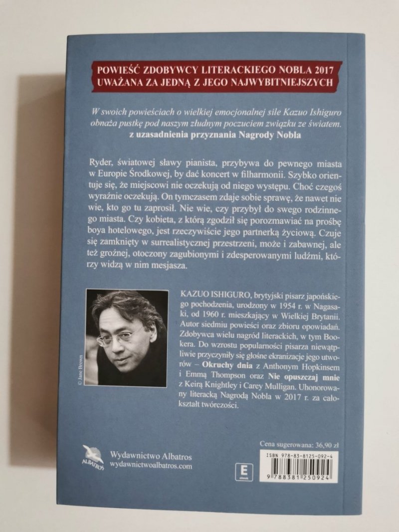 NIEPOCIESZONY - Kazuo Ishiguro 2017