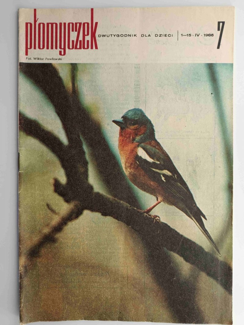 PŁOMYCZEK DWUTYGODNIK DLA DZIECI NR 7/1986