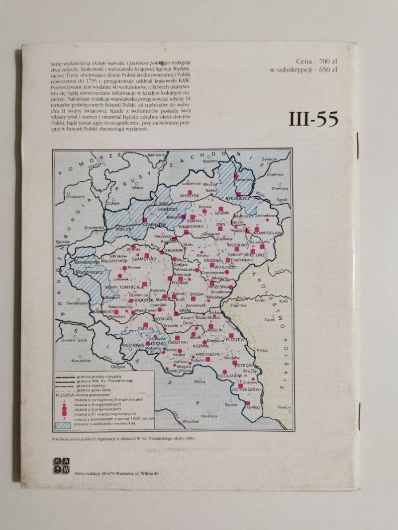 DNiPP PRZETRWAĆ NAD WARTĄ 1815-1914 - Witold Jakóbczyk 1989