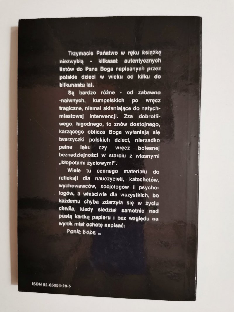 LISTY POLSKICH DZIECI DO PANA BOGA 1994