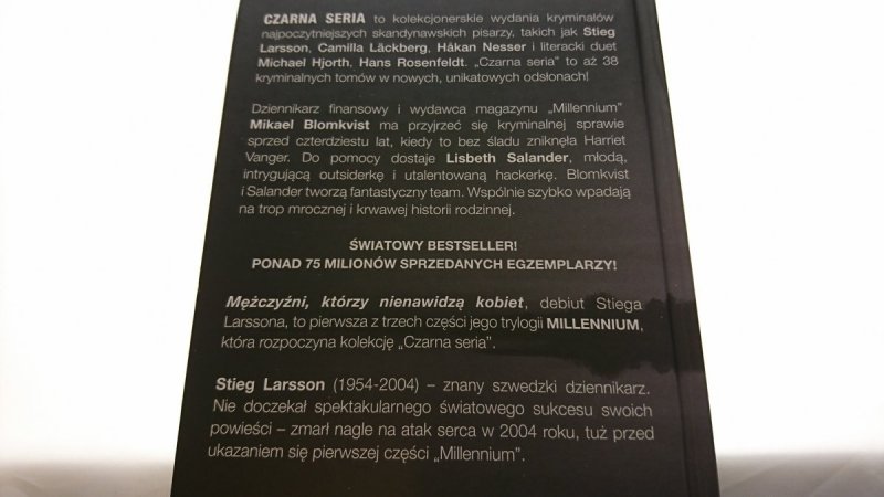 MĘŻCZYŹNI, KTÓRZY NIENAWIDZĄ...CZ. 1 i 2 - Larsson