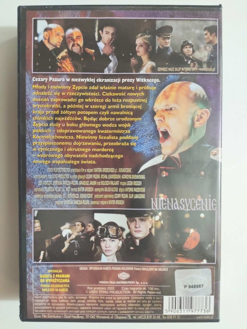 VHS. NIENASYCENIE