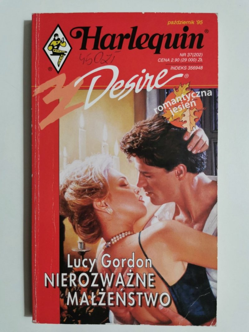 NIEROZWAŻNE MAŁŻEŃSTWO - Lucy Gordon 1995