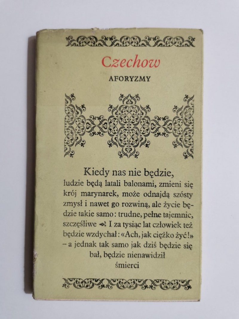 AFORYZMY - Antoni Czechow 1975