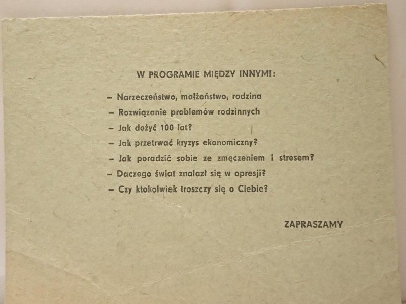 MARK FINLEY Z PROGRAMEM TY I TWÓJ DOM. ZAPROSZENIE