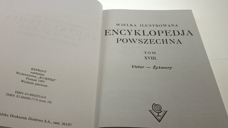 ENCYKLOPEDJA POWSZECHNA TOM XVIII VICTOR